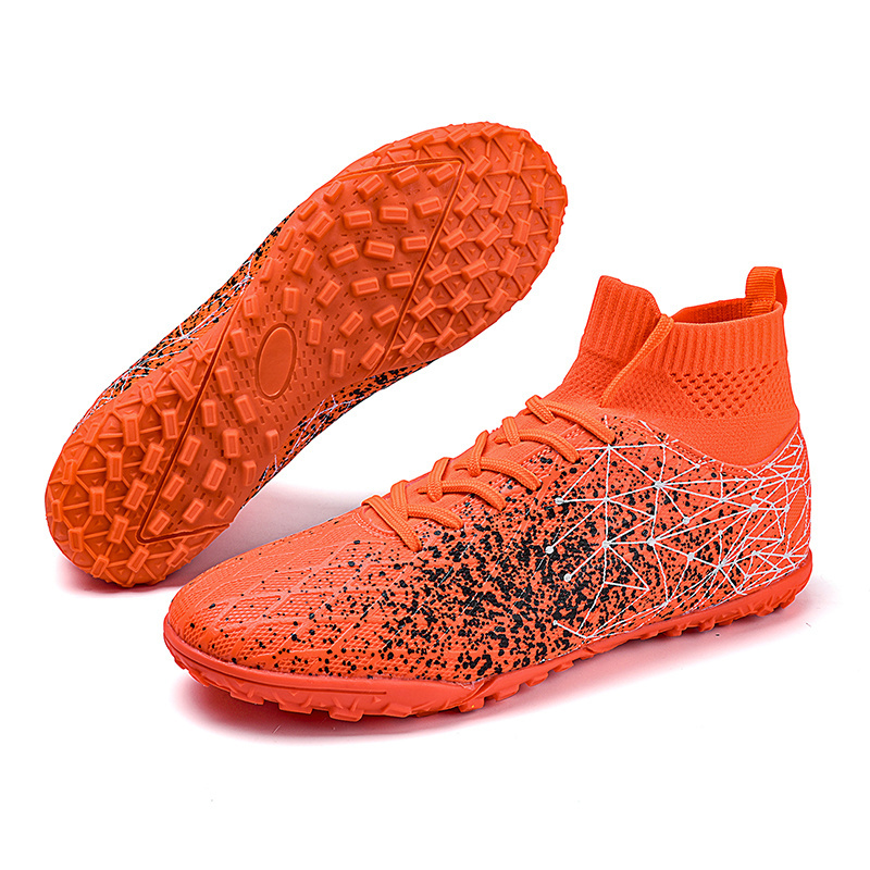 football match training shoes Assassin football shoes sole electroplated knitted match shoes artificial grass