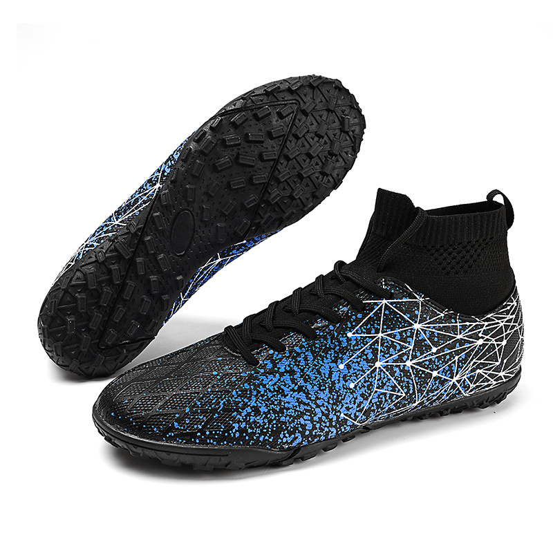 football match training shoes Assassin football shoes sole electroplated knitted match shoes artificial grass