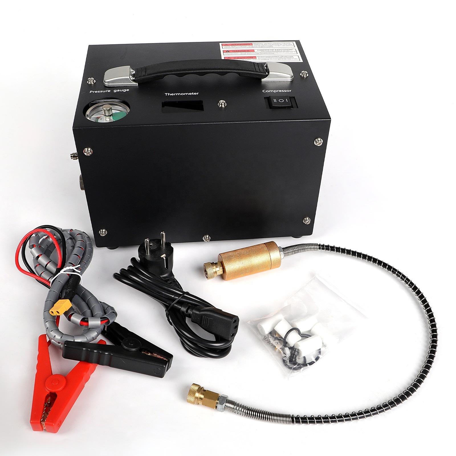 2022 Portable DC 12V 300Bar 450Opsi Pressure Gauge Mini Car Electric Gun Digital Automatic Tire Inflator  Air Compressor Pump