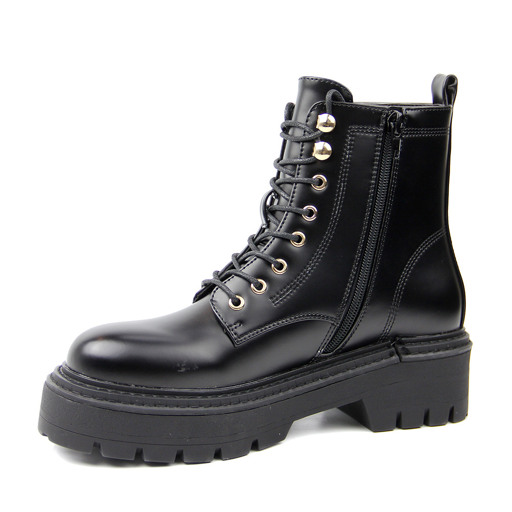 Hot Sell Winter Martin Boots Casual Chunky Shoes Ladies Wedges Platform Fashion Women Boots with 8 Eyelets