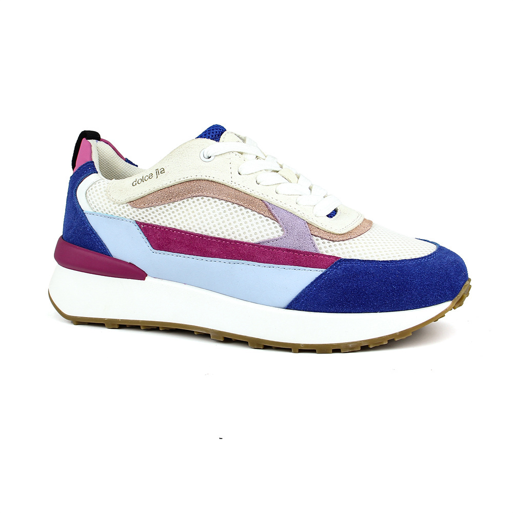 Young Girl Fitness Sneakers OEM Blank Logo Platform Walking Running Style Shoes for Casual Women