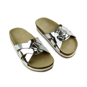 new custom fashion plain clear summer slides sandals for kids boys