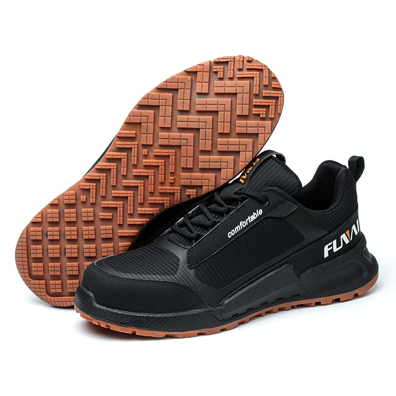 FUNAI Light weight safety shoes  with Composite toe leather shoes comfortable work shoes for men