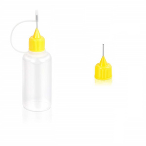 factory Wholesale 5ml 30ml 15ml 10ml 20ml 50ml small size applicator needle tip plastic glue bottle with silicone cover