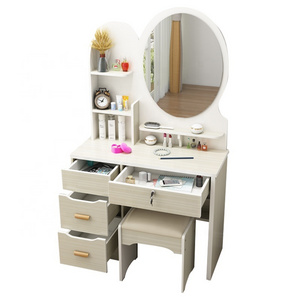 bedroom furniture latest designs girls saving space vanity corner slim nordic storage make up dresser dressing table with mirror