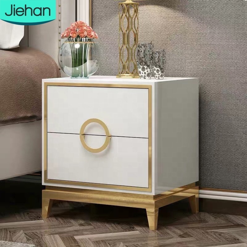 luxury lacquer secret compartments new arrivals white and black nightstand with 2 drawer