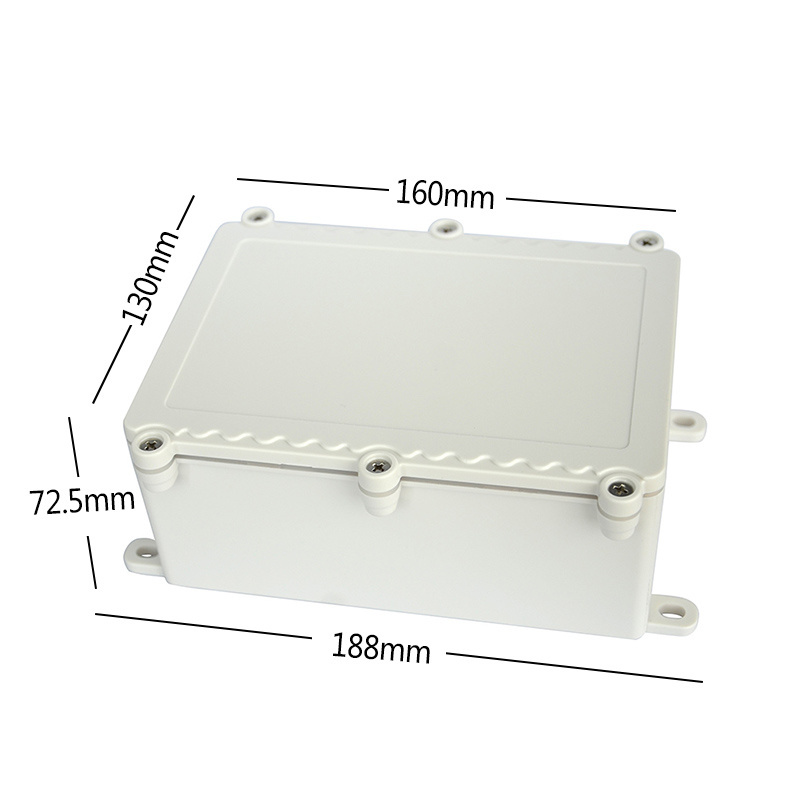 Outdoor PC Plastic Junction Case V0 Flame Eetardant Power Supply IP68 Sealed Waterproof Connection Box With Terminal