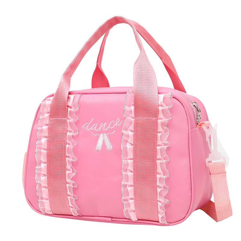 New children's dance bag single shoulder cross handbag Girl ballet bag Children's Latin dance bag