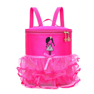 Cute Ballet Dance Bag Tutu Dress Bag Sports Dance Girls Roller Package Backpack Clothes Shoes Dress Handbag