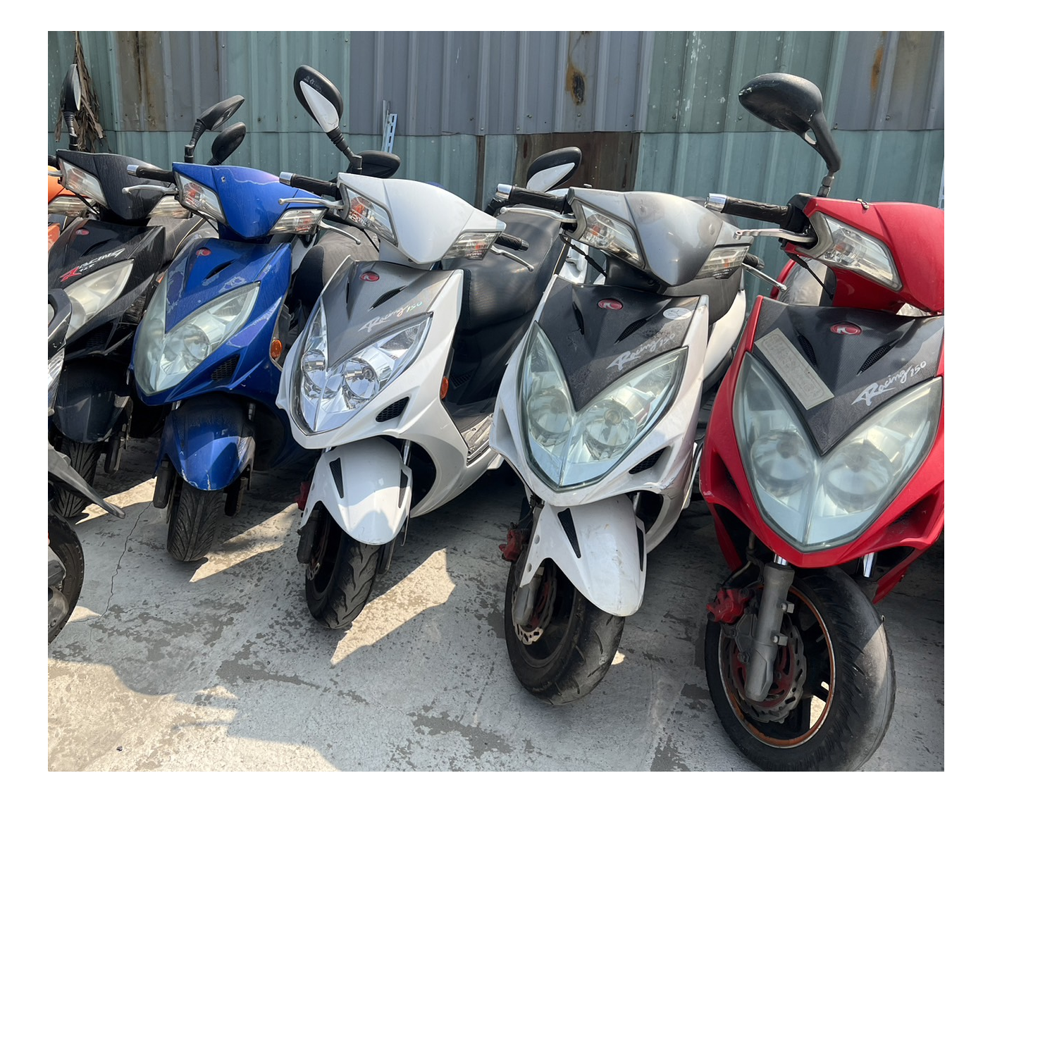 100cc 125cc 150cc used motorcycles electric motorcycle Taiwan