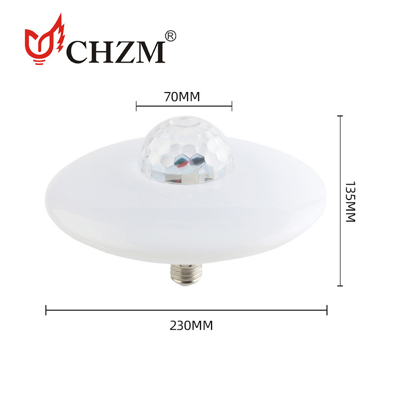 LED UFO Ceiling Light With Bluetooth Music RGB Night Light Decoration Christmas Musical Lights