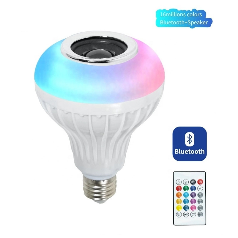 E27 RGB Led Bulb With Wireless Speaker & Remote Smart Music Play Lamp Speaker Bulb