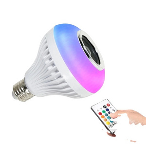 E27 RGB Led Bulb With Wireless Speaker & Remote Smart Music Play Lamp Speaker Bulb