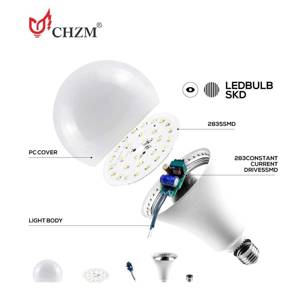 CHZM Free sample 5w 7w 9w 12w 15w  18w 22w  mushroom led bulb low voltage led A lighting bulb