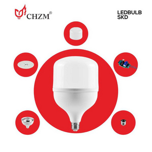 CHZM free sample high power e27 b22 e40 t shape focos led bulb10w 20w 30w 40w 50w led bulb