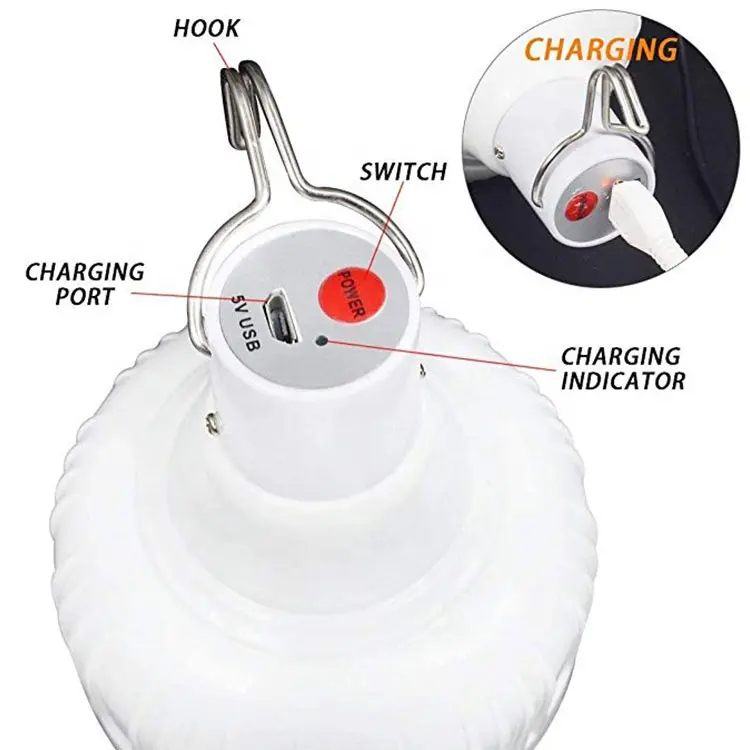 CHZM free sample Light Bulb Emergency Led Bulb Portable Rechargeable Led Emergency Bulb