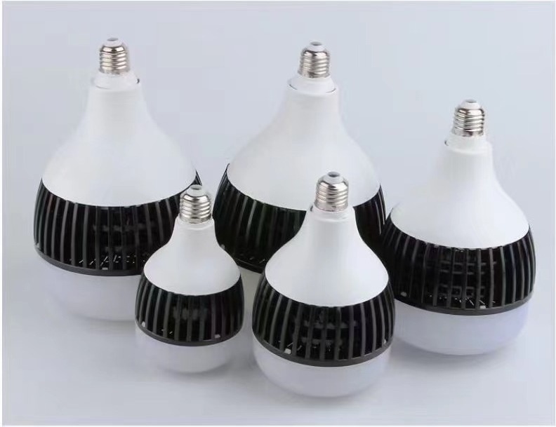 High power LED bulb for factory warehouse 85W 105W150W 200W bulb E27E40 finned aluminum site workshop lighting