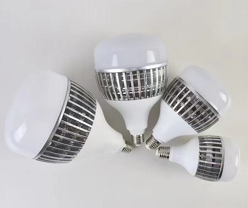 High power LED bulb for factory warehouse 85W 105W150W 200W bulb E27E40 finned aluminum site workshop lighting