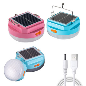 Solar Camping Tent Light Rechargeable Outdoor Portable Camping OEM Led Charging Lamp