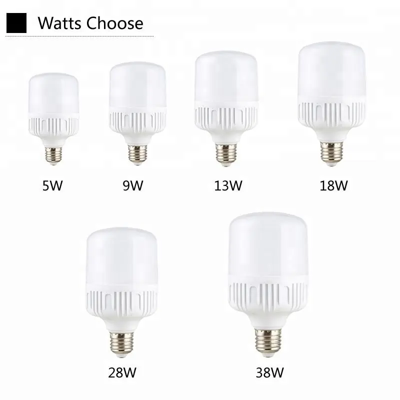 CHZM free sample 5w 10w 15w 20w 30w 40w 50w   b22 e27 high power led lamp light bulb