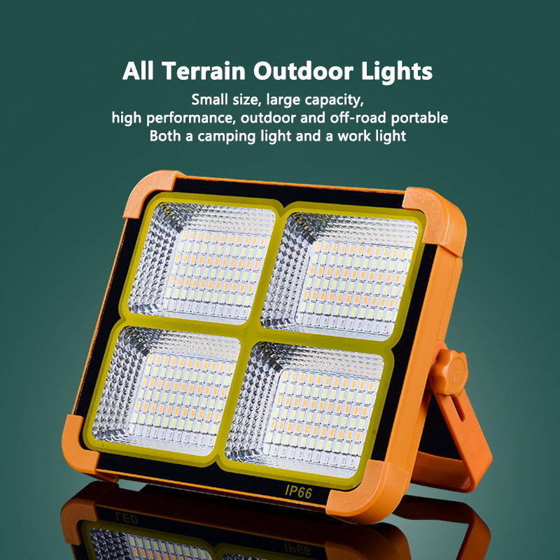 CHZM  high power remote control portable solar lamp rechargeable waterproof outdoor ip40 ip68 led camping light