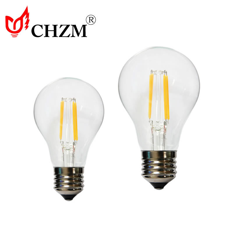 In stock E27 E14 A60 C35 ST64 Edison electric LED filament bulb lights wholesale 5W 7W 9W 12W smart wifi blue tooth dimmable