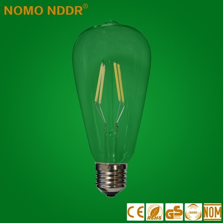 high Lumen CE ROHS approved A64 E27 LED Filament Bulb Light ,indoor LED lighting bulb