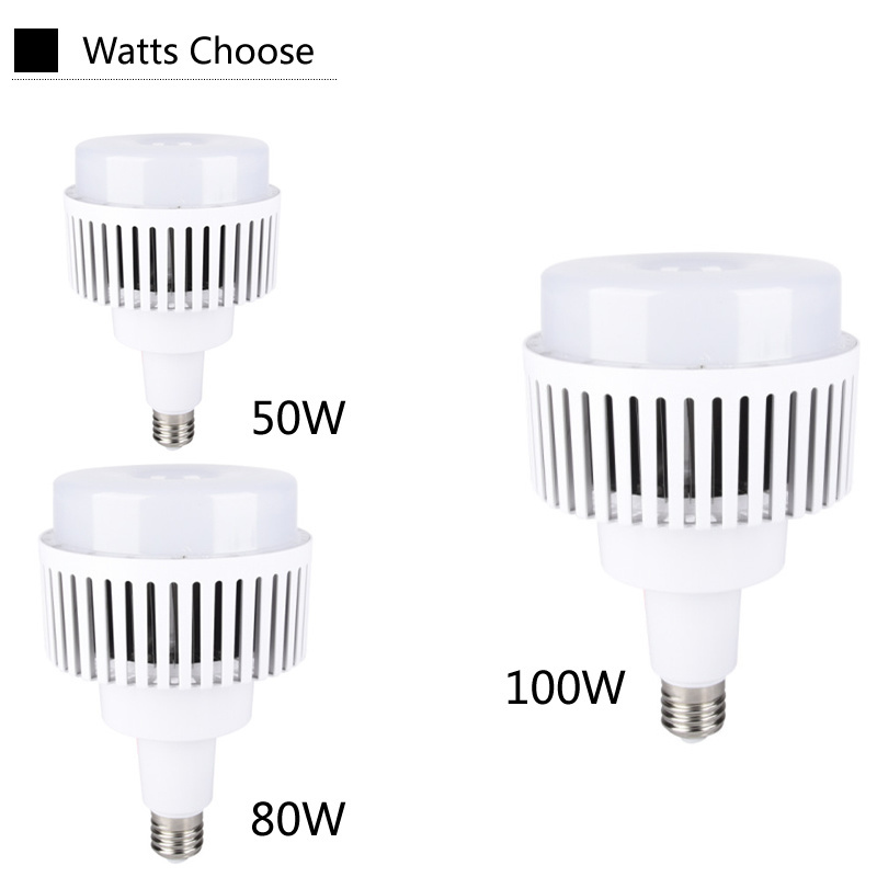 Super bright High quality bulb light 50W 80W 100W 180Degree e27/e40 high power led bulb