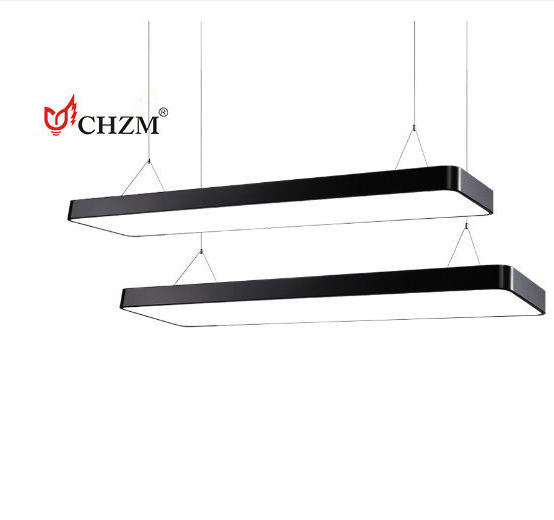 CHZM Office Minimalist Chandelier Gym Pendant Linear Light For Classroom Meeting Room