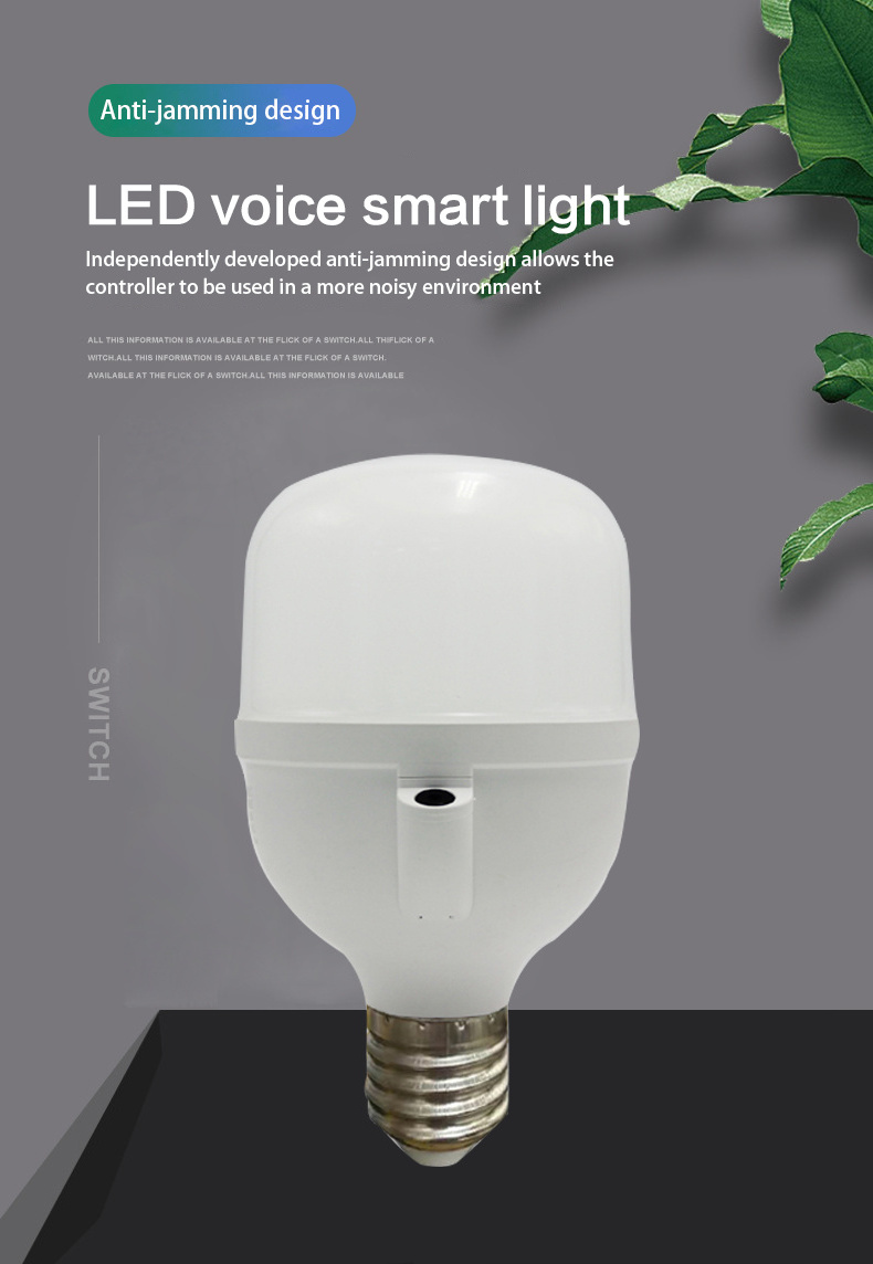 AI Intelligent Offline Voice bulb Voice-Activated Smart Bulb Light