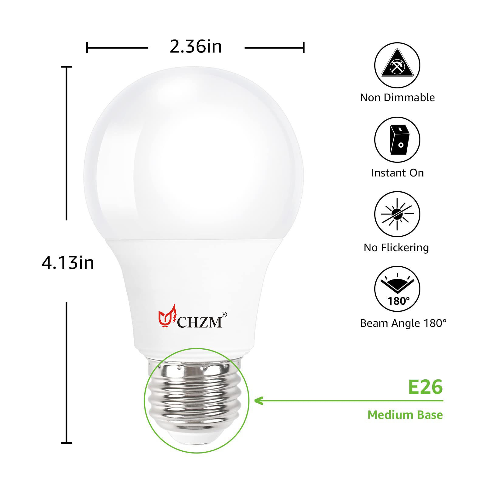 CHZM free sample A 5w 7w 9w 12w 15w 18w 22w skd  Lamp led light bulb housing for office hotel bathroom