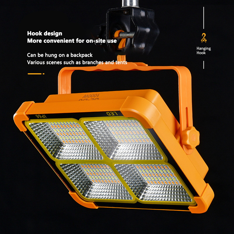 CHZM  high power remote control portable solar lamp rechargeable waterproof outdoor ip40 ip68 led camping light