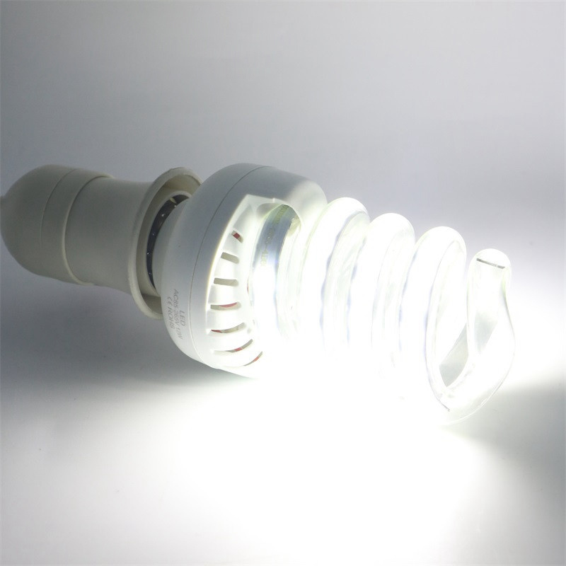 LED Bulbs E27 Spiral LED Corn Bulb 24W E27 Lamp Light SMD 2835 Spotlight 360 Degree AC85-265V Horizontal Plug Light