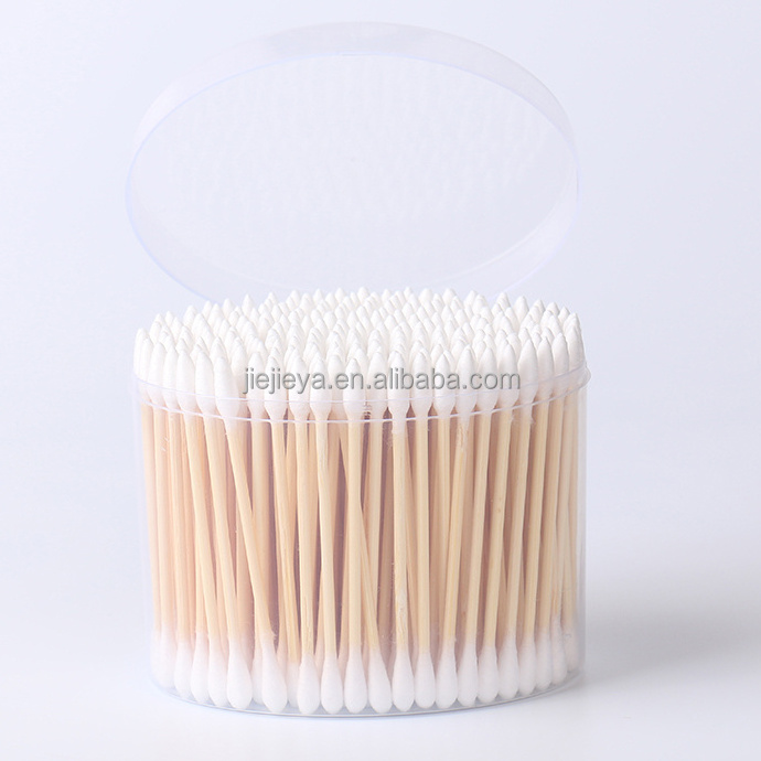 OEM dabbing nails cleaning pointed cotton head cotton swabs