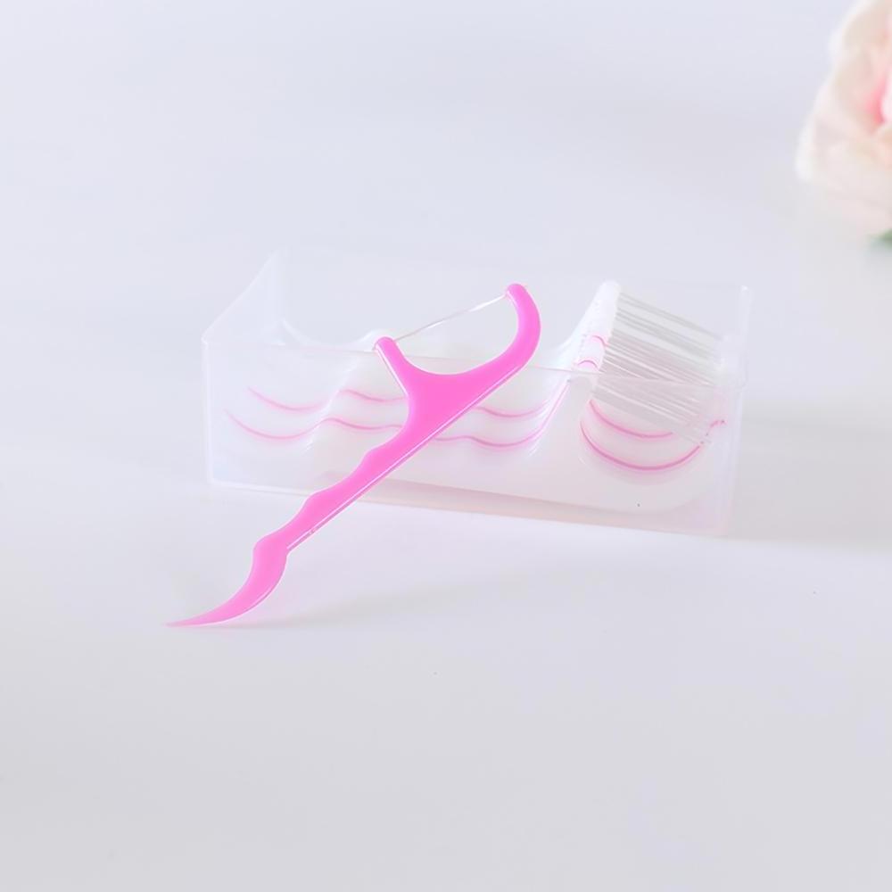 Colored Pink and White Bulk PE Plastic Dental Floss