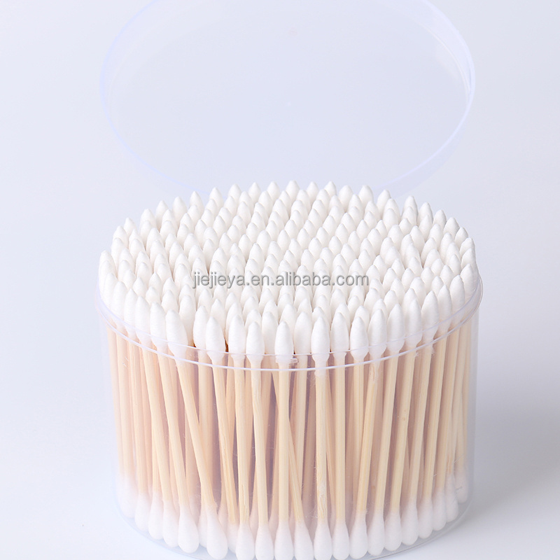 OEM dabbing nails cleaning pointed cotton head cotton swabs