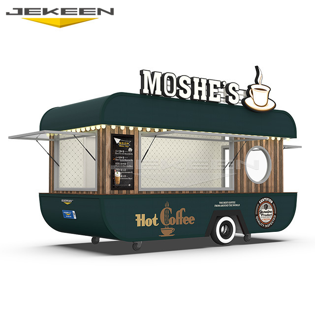 Jekeen Chicken Rotisserie Grill Street Mobile Fast Food Trailer Coffee Van Beer Ice Cream Cart