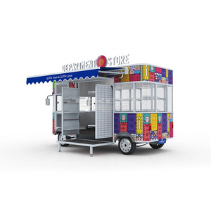 JEKEEN Ice-Cream New Electric Mobile Bar Restaurant Equipment Concess Food Trailer Snack Machines Food Trucks