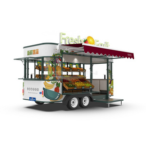 JEKEEN  Customized Fruit And Vegetable Food Truck Trailer Electric Sweet Corn Cart For Sale