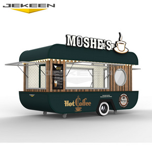 Jekeen Chicken Rotisserie Grill Street Mobile Fast Food Trailer Coffee Van Beer Ice Cream Cart