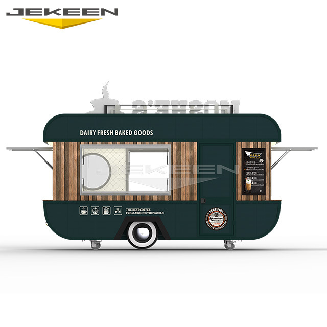 Jekeen Chicken Rotisserie Grill Street Mobile Fast Food Trailer Coffee Van Beer Ice Cream Cart