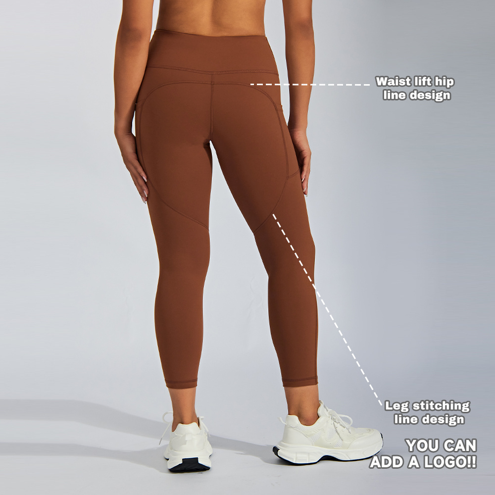 JIEJIN High Quality 2024 Elastic Soft Skin Butt Lift Leggings Tight Yoga Pants Leggings For Women