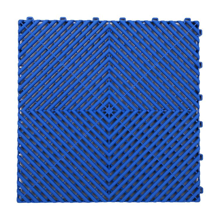 Interlocking Mat Anti Slip Interlocking Garage Floor Tiles CE PP Plastic Floor Grating Tile