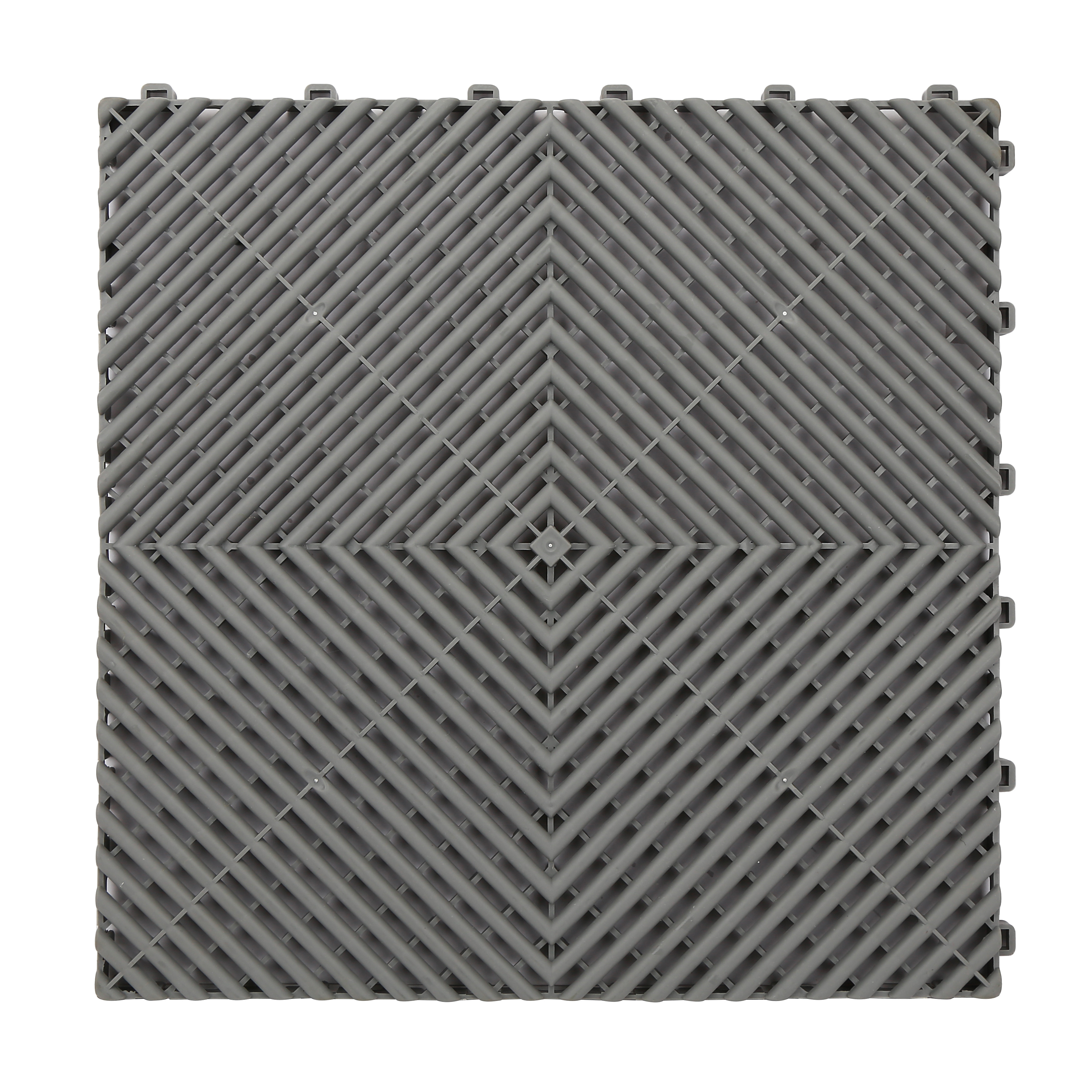 Interlocking Mat Anti Slip Interlocking Garage Floor Tiles CE PP Plastic Floor Grating Tile