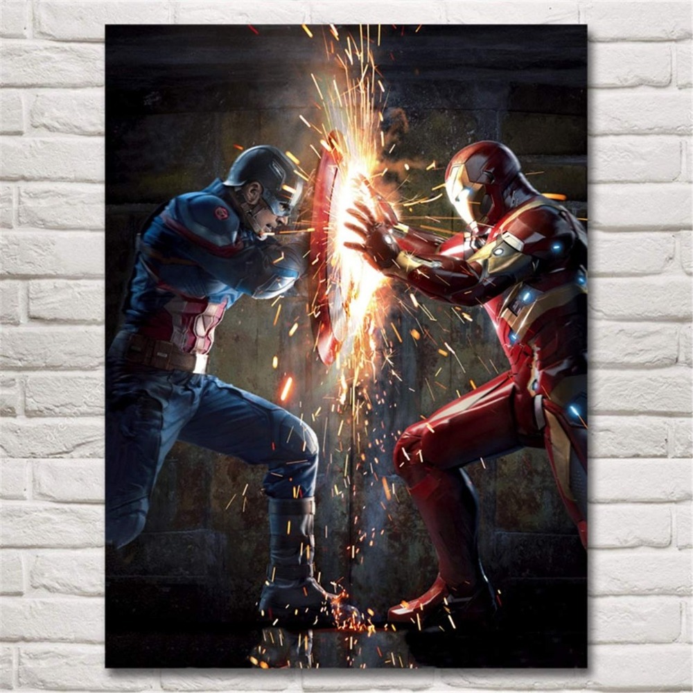 Modern Avengers Endgame Character Iron Man Thor Captain Canvas Home Decor pop canvas art artwork paintings