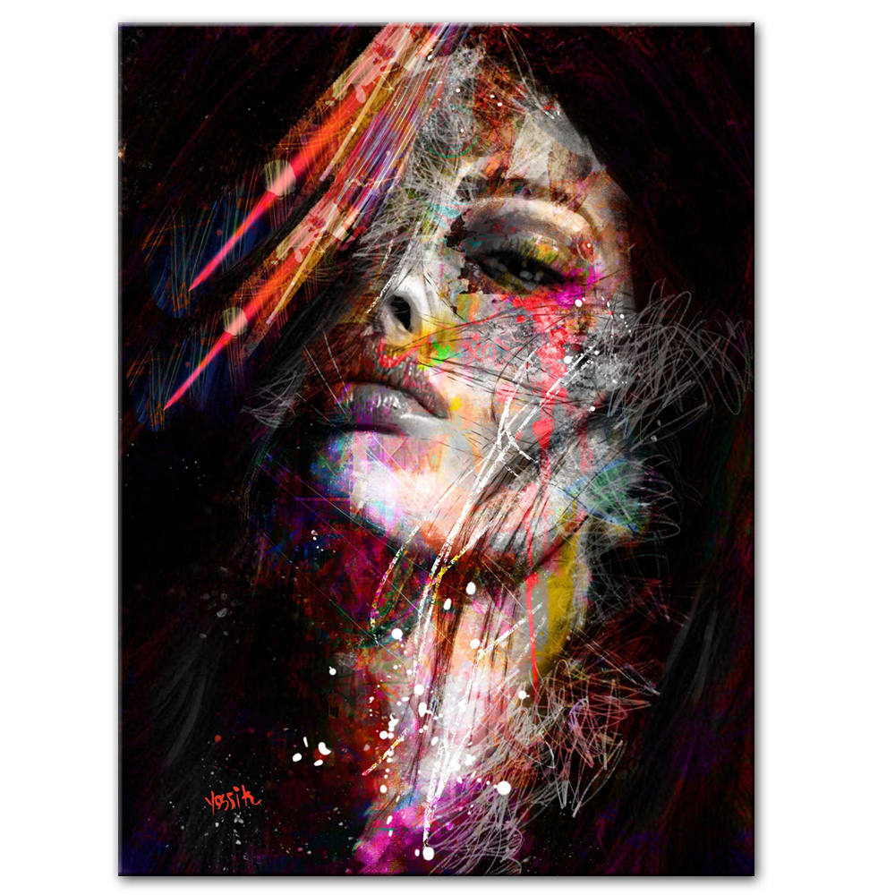 Abstract Graffiti Art Wall Paintings Print On Canvas Pop Art Canvas Prints Modern Girls Oil Paintings For Living Room Wall Decor