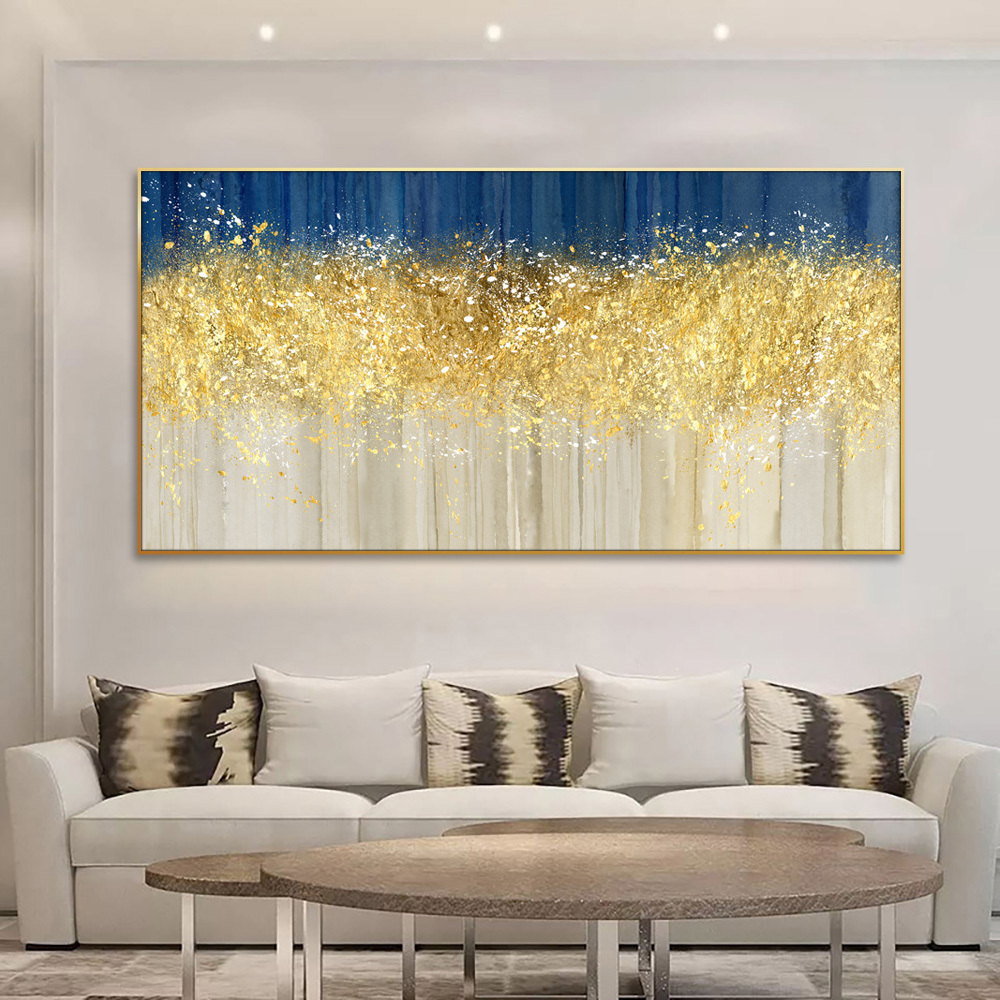 Good Quality Hand Oil Painting Wth Gold Foil Tree Handmade Wall Art Oil Painting On Canvas custom oil painting