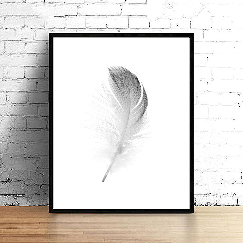 Simple Quotes HD Modular Picture Nordic Style Poster Feather Dandelion modern living room canvas prints wall art decor