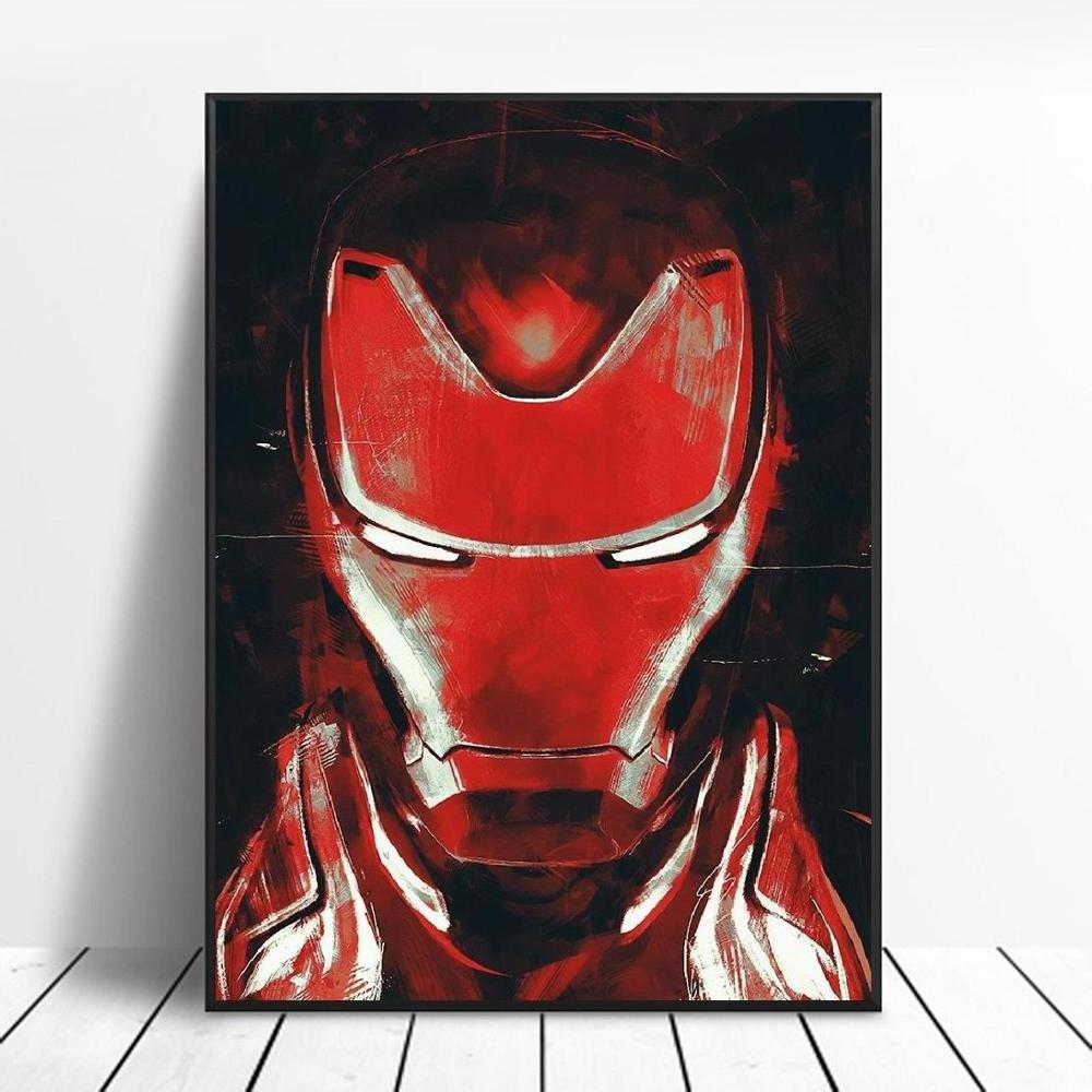 Modern Avengers Endgame Character Iron Man Thor Captain Canvas Home Decor pop canvas art artwork paintings