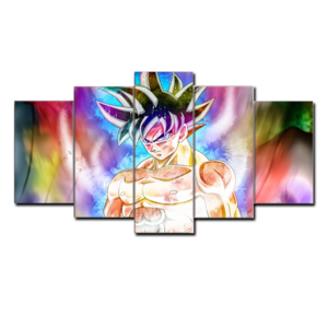 HD Prints 5 Pieces Dragon Ball Goku Anime Cartoon Abstract Pictures large wall art canvas print